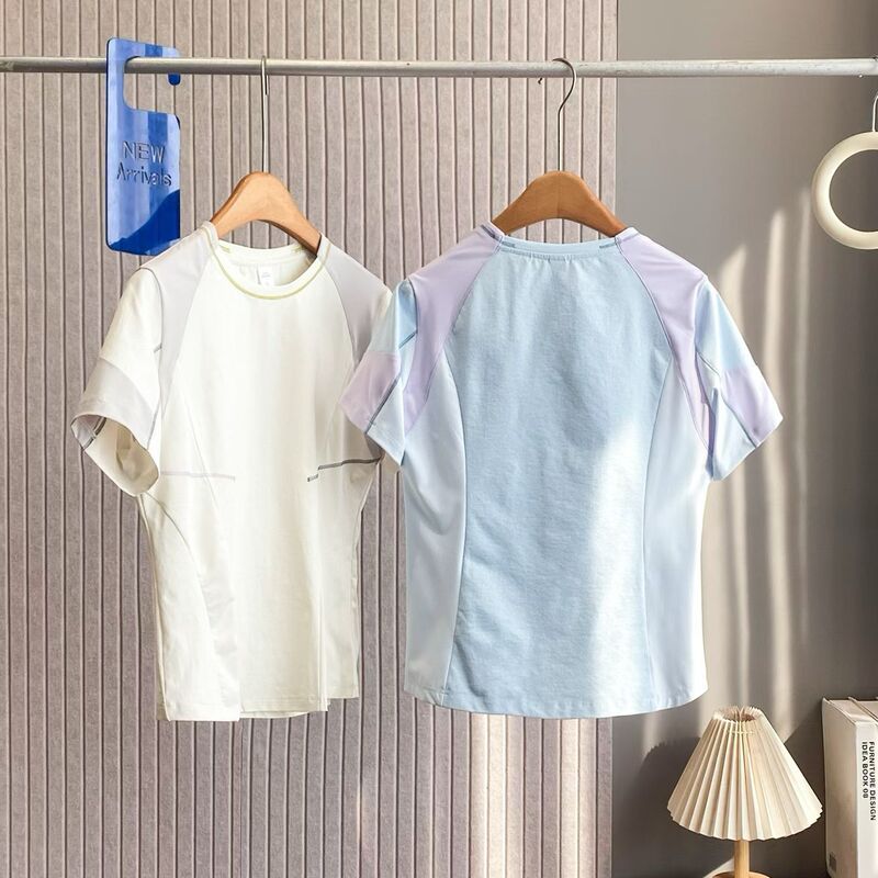 Factory Orders! Slim-Fit, Lightweight, Breathable Mesh Outdoor Sports Hiking Sun-Protection Quick-Dry Short-Sleeve T-Shirt for Women