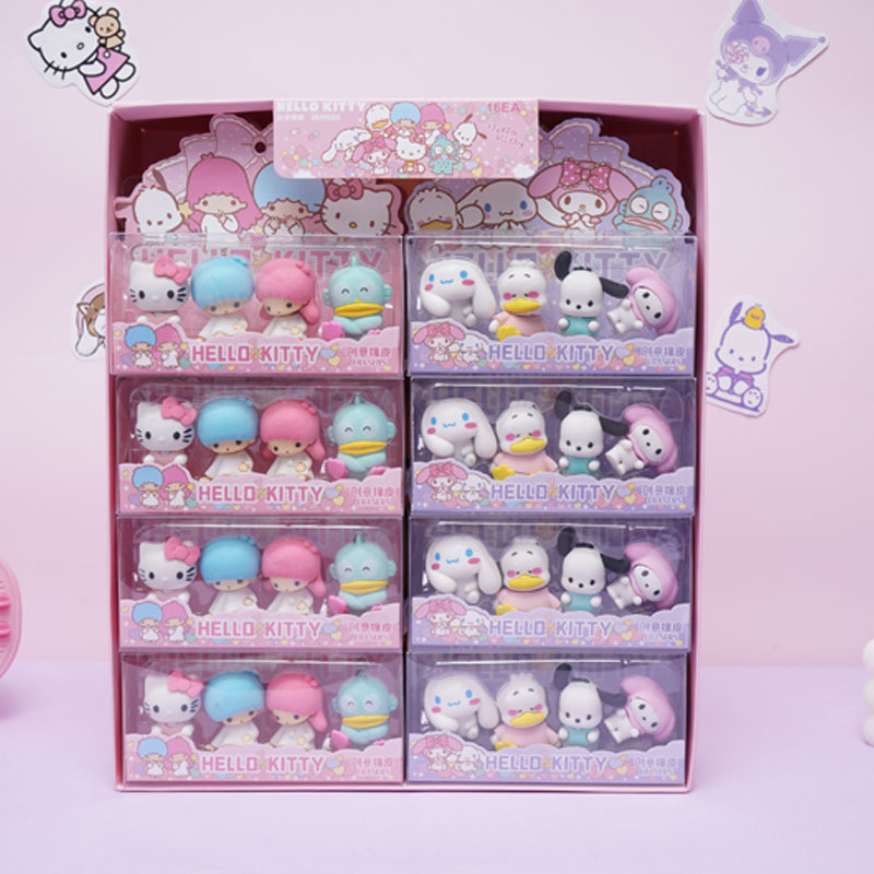 サンリオ消しゴムかわいいクロミ3Dスタイリング取り外し可能なアセンブリ消しゴム小学生クリエイティブワイプ文房具|undefined