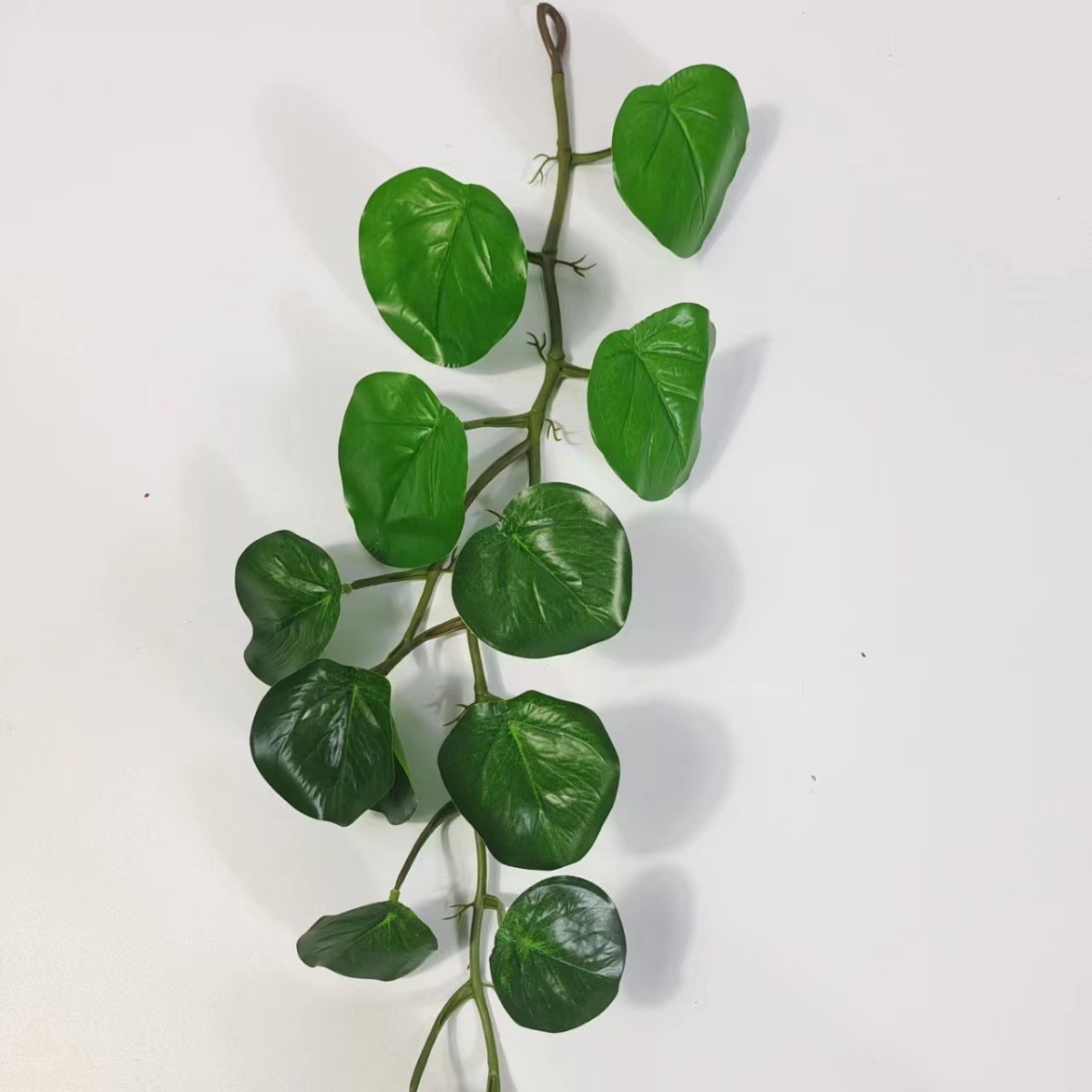 Flor de simulación al por mayor 9 hojas de monstera de simulación verde sobre pegamento Monstera simulación de pared de plantas flor de simulación