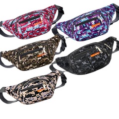 2022 Waterproof Phone Waist Bag for Men, Hiking New Nylon Printed Crossbody Bag for Women