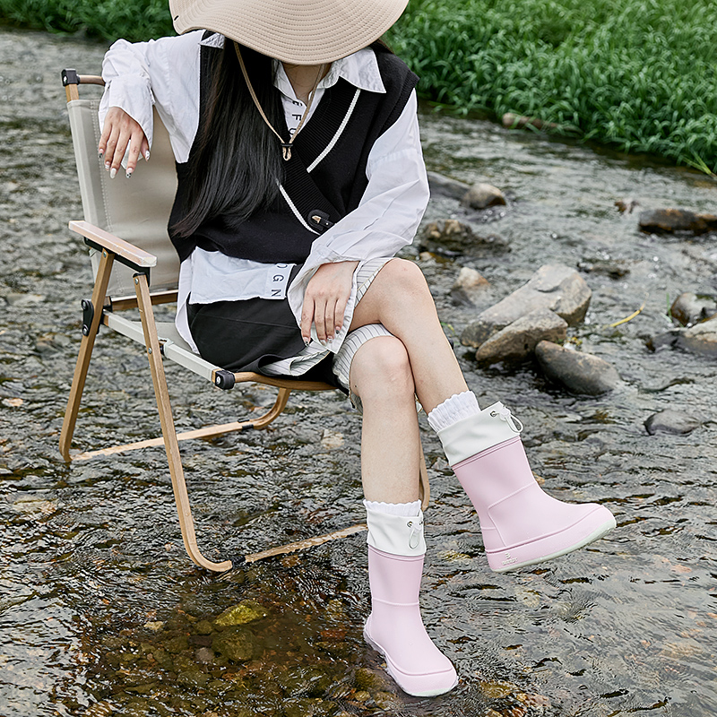 피치 핑크 (방수 입 + 탈부착 벨벳) | 두 사이즈 크게 선택하세요