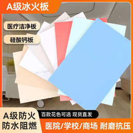 木饰面护墙板硅酸钙免漆冰火板无机预涂板医疗洁净抗菌板阻燃防潮