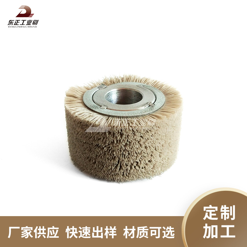 厂家毛刷定做 磨料丝抛光轮钢丝轮刷工业抛光去锈 平行不锈钢丝刷
