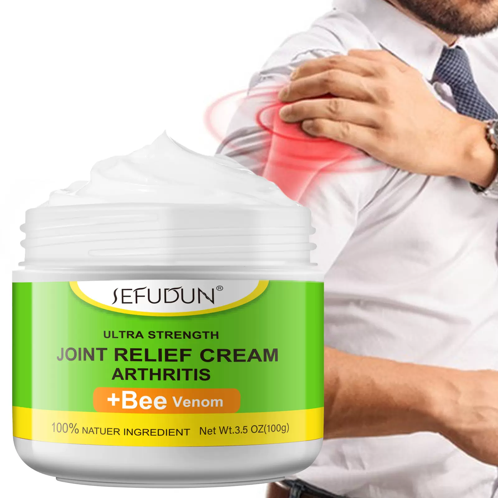 SEFUDUN跨境蜂毒关节乳膏腰椎肩颈手腕活络护理身体按摩保健膏霜