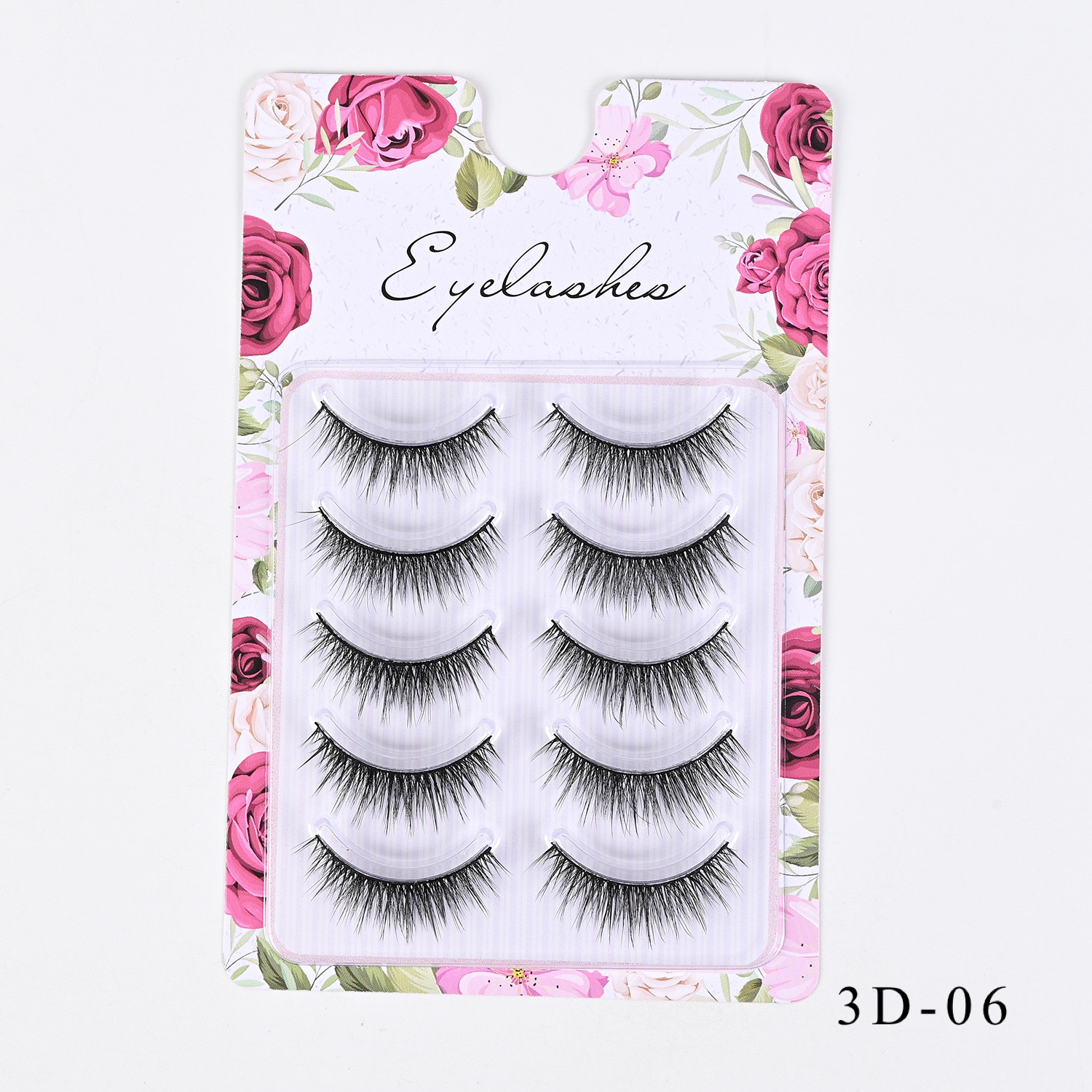 Comercio exterior europeo y americano grueso rizado 3D desordenado para el cabello, pestañas postizas, pestañas delgadas naturales al por mayor