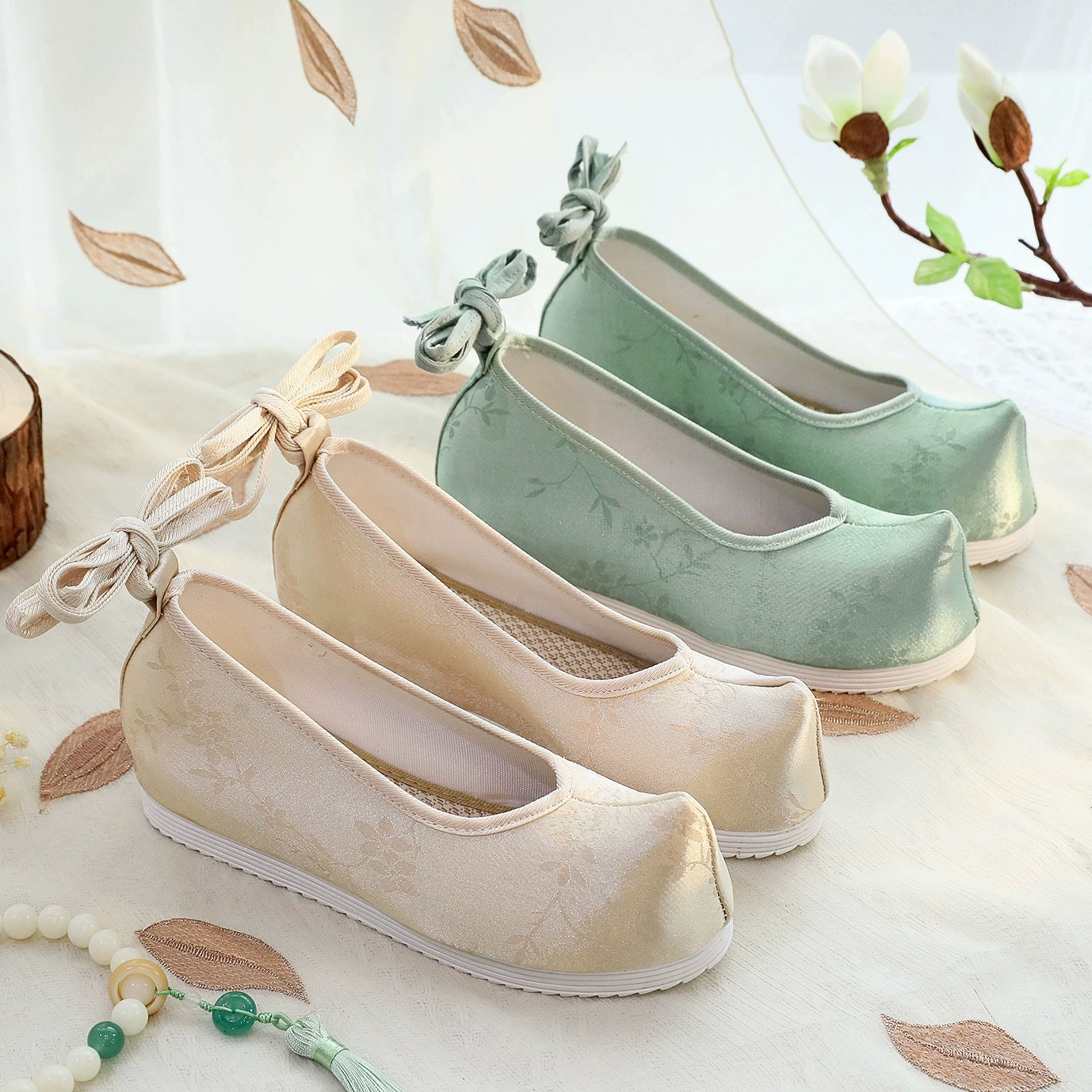 Новая парчовая китайская обувь в китайском стиле Hanfu обувь женская жаккардовая темная узорчатая туфли с круглой головкой тканые туфли на резиновой подошве