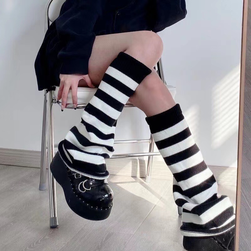 Women'S Japanese Style Solid Color Acrylic Rib-Knit Over The Knee Socks 1 Set display picture 2