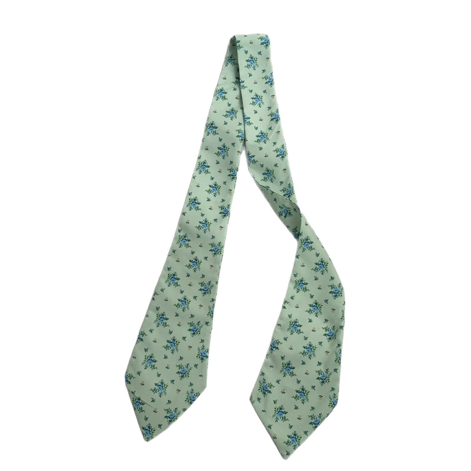 Bufanda de seda, tira larga, sentido de alta gama, nueva bufanda floral de verano, camisa y corbata, bufanda pequeña delgada, cinturón con cordones