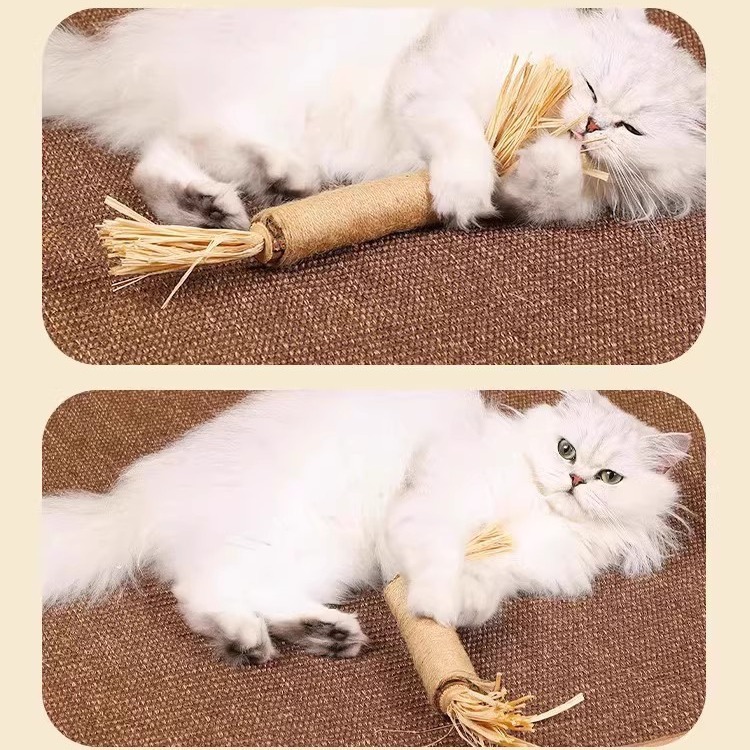 歯ぎしりスティック 猫用木製 バイオラット ビッグマック 猫用スティック 噛みつきにくい キャットミントボール 猫のおもちゃ 自分で楽しんで退屈を和らげる ペット用品|undefined