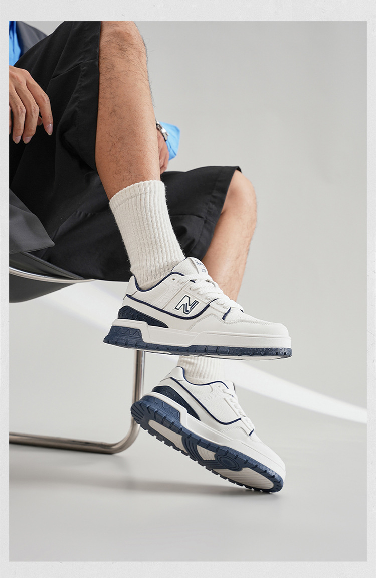 Giày sneaker nam tăng chiều cao đế dày phong cách thể thao đa năng — 619 Trắng Xanh chi tiết 16
