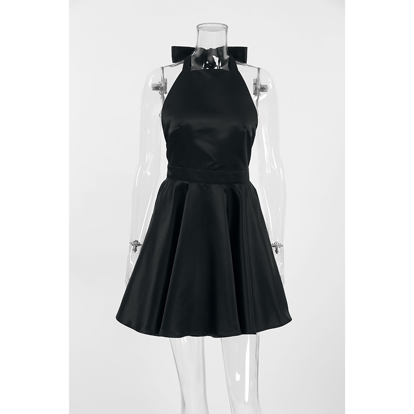French-style Sexy Black High-waisted Sleeveless Halter-neck 2025 European And American New Spring Fashion Wholesale_ecoleips.com