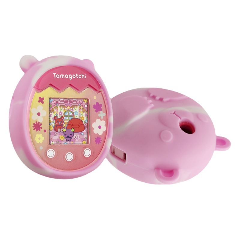 Tuoma Gozi Tamagotchi Pix cubierta protectora máquina electrónica para mascotas máquina en blanco y negro cubierta protectora de silicona al por mayor