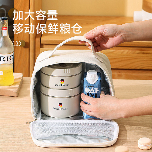Yan portable lunch box insulation bag student picnic aluminum foil cold ice bag office worker portable lunch bag lunch box bag