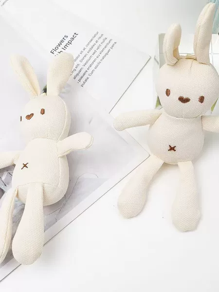 Corn Rabbit Plush Toy Rabbit Doll Corn Plaid Rabbit Costume Pendant Bag Accessories Ready for Sale Wholesale
