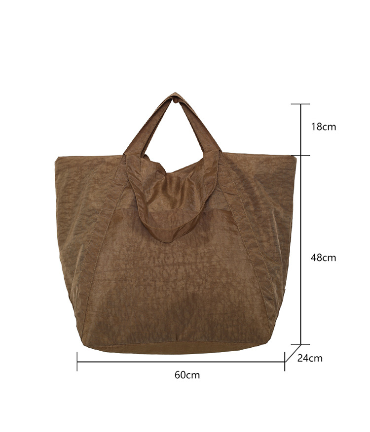 Women's American retro single-shoulder crossbody bag, casual tote bag, large-capacity single-shoulder bag, high appearance level, versatile travel bag Specification drawing