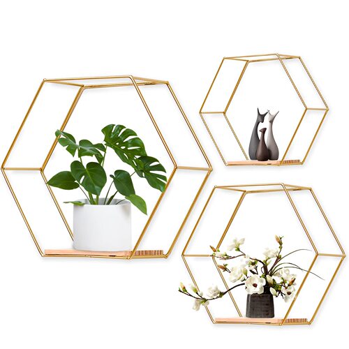 Creative iron wall hanging bedroom living room wall room wall storage rack home decoration wall storage rack