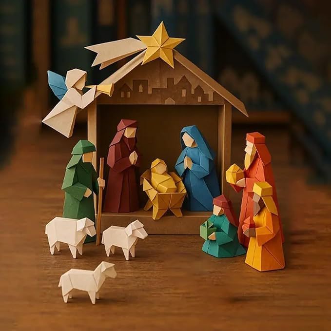 跨境热销Christmas Origami Craft Set 圣诞折纸工艺套装|undefined