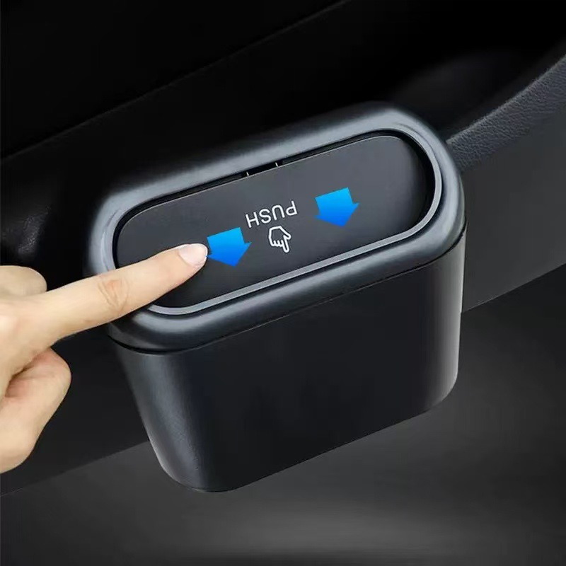 Fábrica mayorista de contenedores de basura de automóviles puerta colgante caja de almacenamiento multifuncional contenedor de almacenamiento plegable contenedor de basura