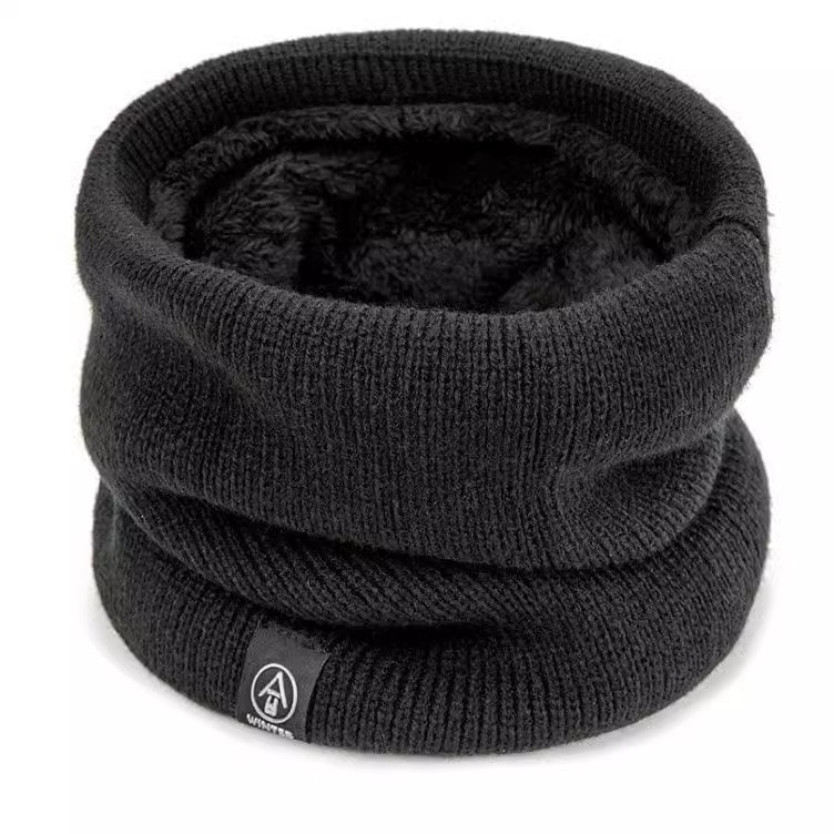 Invierno más vello grueso collar unidireccional máscara de ciclismo al aire libre bufandas de cuello de punto de punto