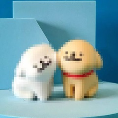 ブラインドボックスフィギュア子犬シリーズケーキ車の装飾デスクトップ装飾品おもちゃ
