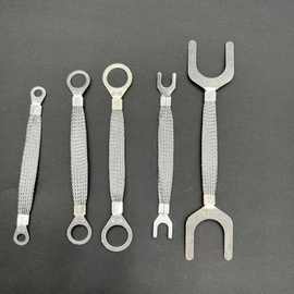 厂家供应不锈钢法兰静电跨接线304全防爆接地线O型U型6平方高压