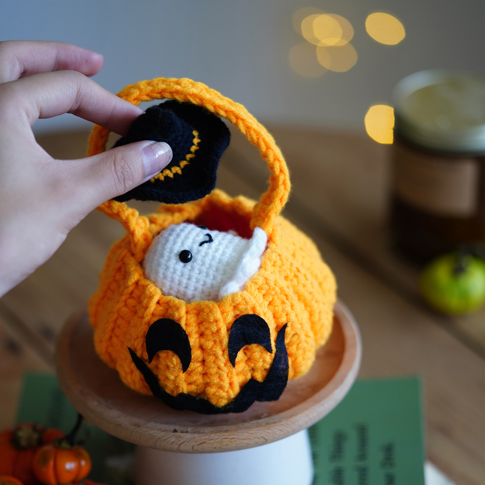Pacchetto di materiali per uncinetto per bambole manuali unisex, ornamenti per tessitura fai da te fatti a mano, regalo di Natale per Halloween_voghion.com