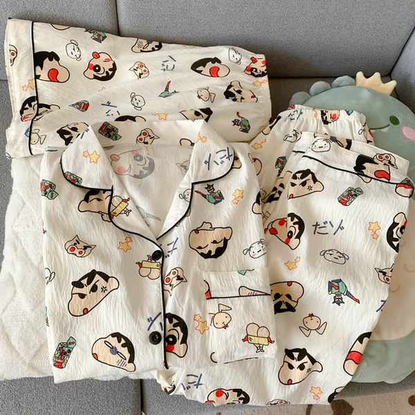 Yunduo Cotton-J2842# Naughty Xiaoxin Three-piece Set