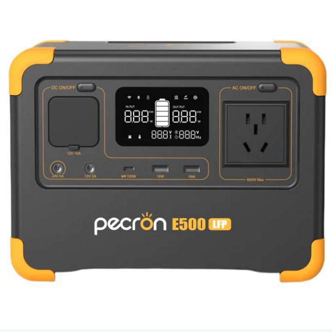 户外电源E500LFP大容量220VUL认证磷酸铁锂应急电源 600W 576Wh
