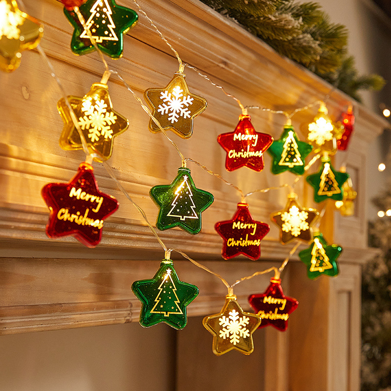 LED transfronterizo decoración de luces Santa muñeco de nieve árbol de navidad luces de atmósfera luces de navidad luces de color luces de luz de cadena