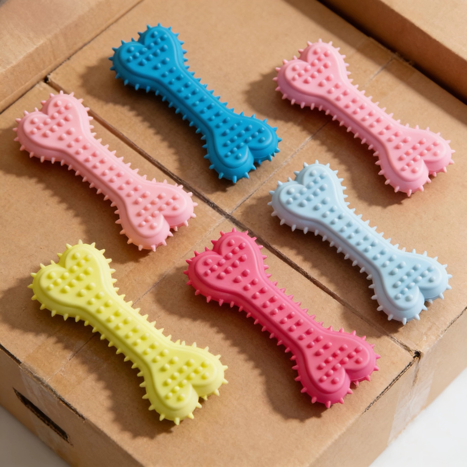 Juguetes para perros, juguetes de voz para mascotas, juguetes resistentes a la mordida, cachorros, perros, entrenamiento de dientes, limpieza de dientes, juguetes de dientes al por mayor