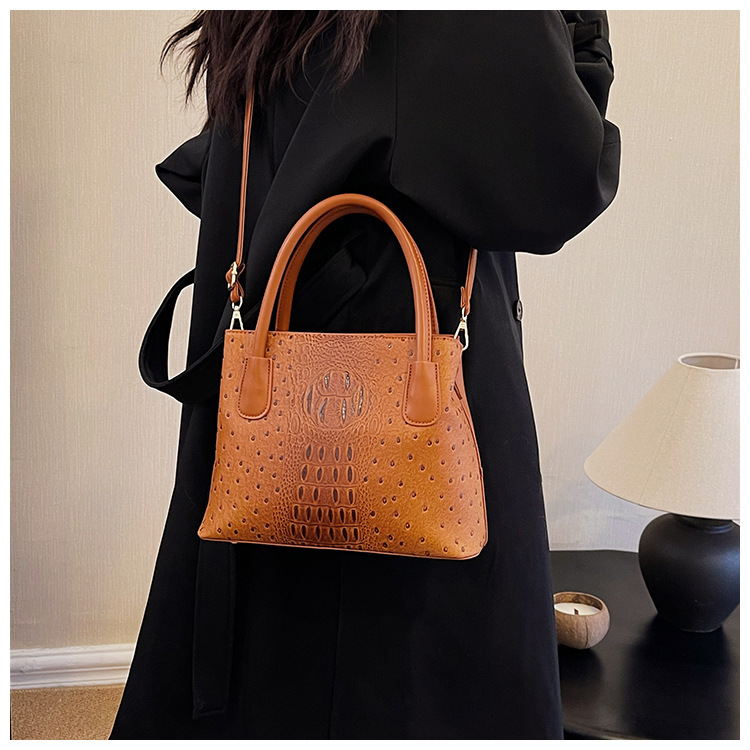 2024 New Fashion Crocodile Pattern Women's High Grade Handbag Single Shoulder Crossbody Bag BA_voghion.com