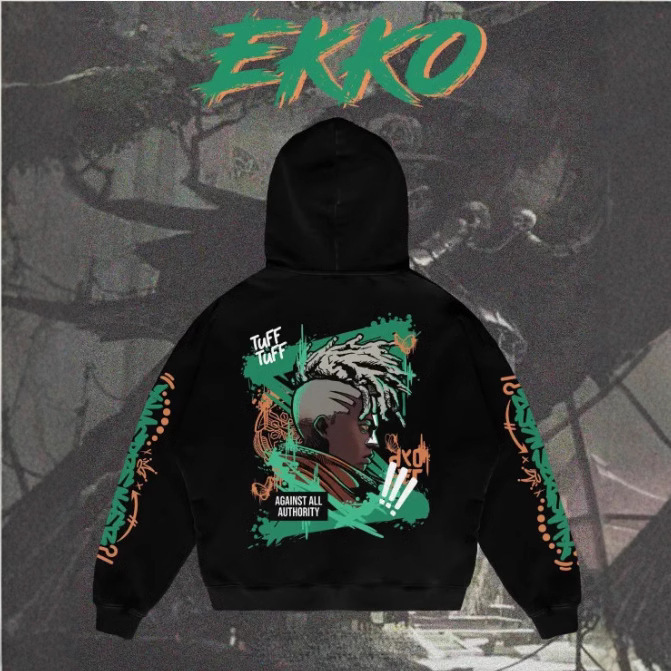 Liga Popular Arcane Jinx Graphic Hoodies All Anime Charact