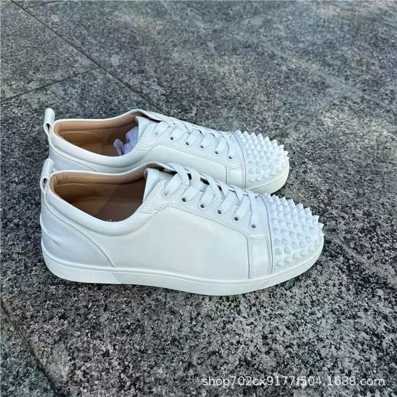 Tenis Casuales con Remaches B9S de Piel de Vaca y Caucho, Resistente al Desgaste, para Uso Casual image 27