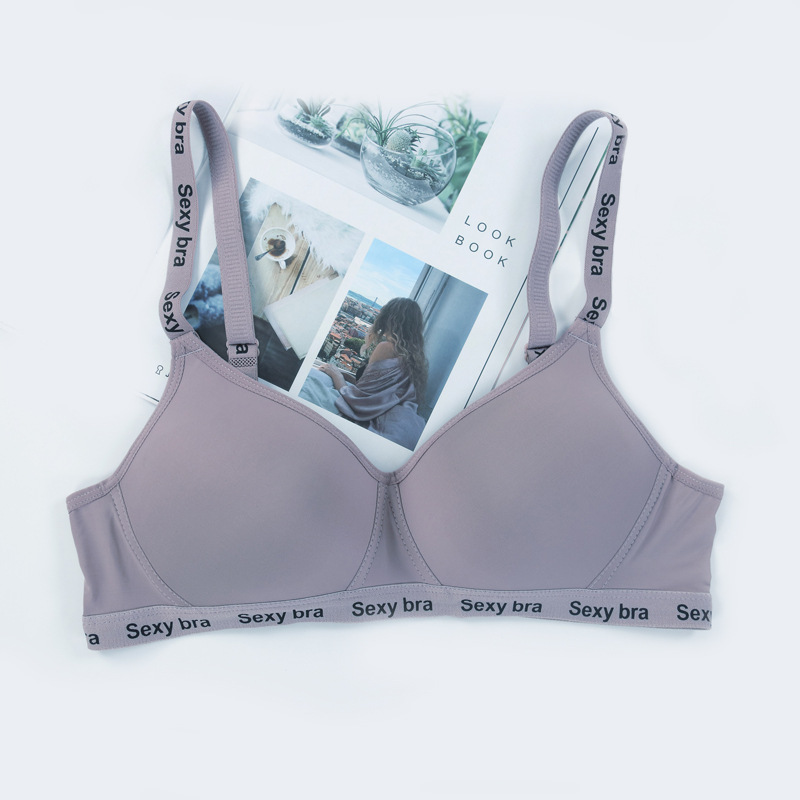 Brillante sin marcas ligero sin anillo de acero sujetador de damas anti-caída soporte para juntar ropa interior cómoda transpirable sudeste asiático