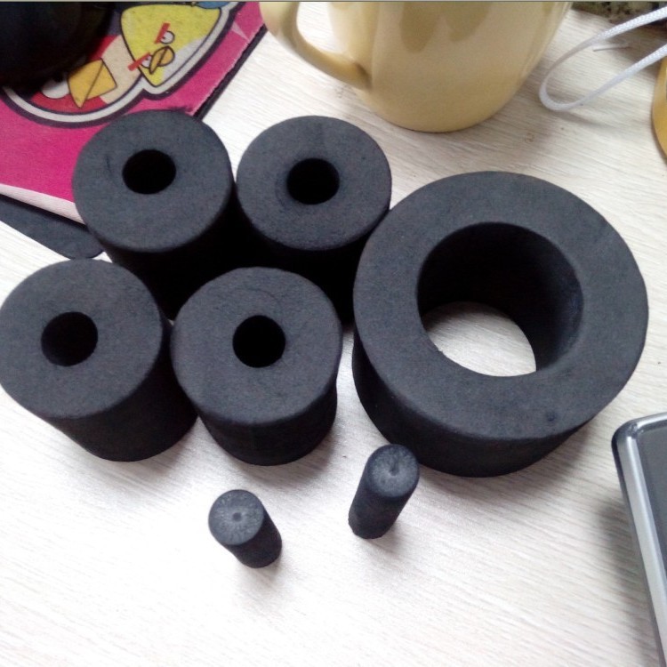 黑色PVC材质吸水棉耐拉伸防火棉定 制管状海绵