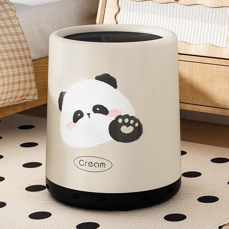 Trash Can for Home Use 2025 New Model, Living Room, Light Luxury, High-End, High-Value, Kitchen, Bedroom, Large Capacity with Lid, Bathroom