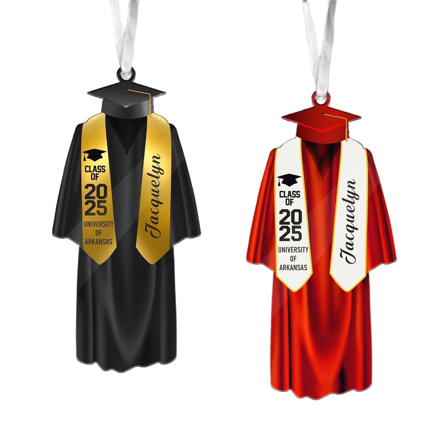 Colgante acrílico 2D transfronterizo nuevos productos de graduación temporada de vestimenta decoración colgante espejo retrovisor colgante conmemorativo de graduación