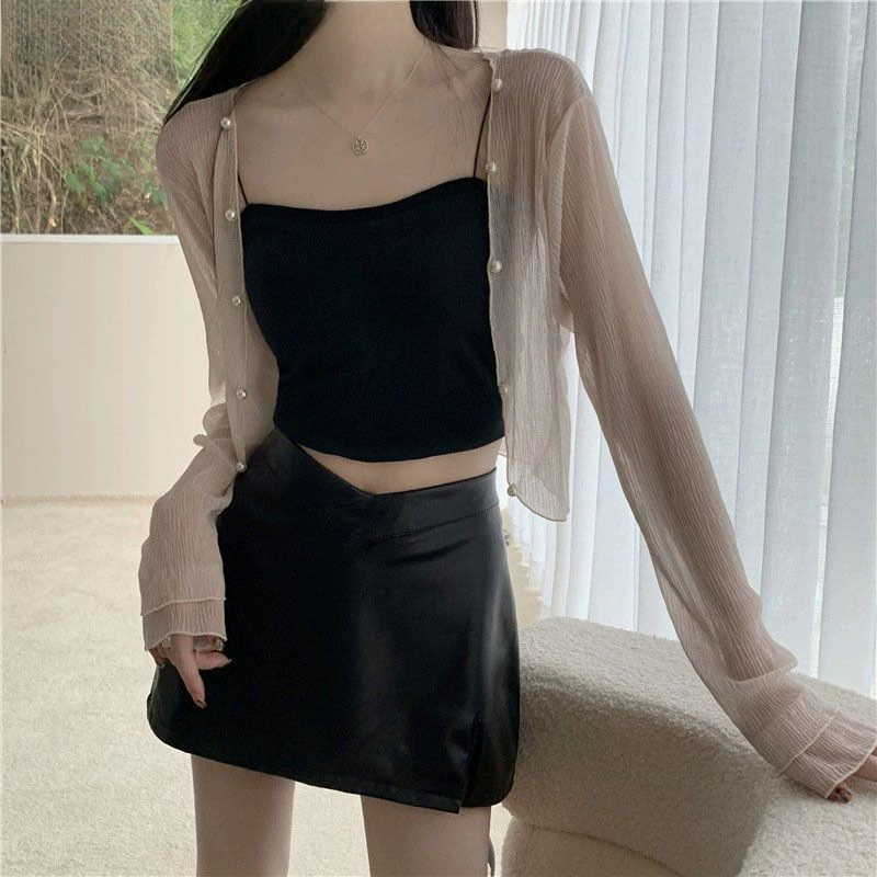 Тонкая летняя кардиган, шёлковое плащ-платье, slip-дdress, городской стиль, защита от солнца