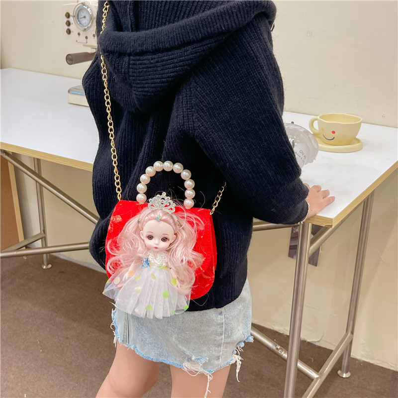 Bolso de hombro para niños bolso de niñas lindos bolsos de moda princesa bolsos de mano bolsos de cambio accesorios