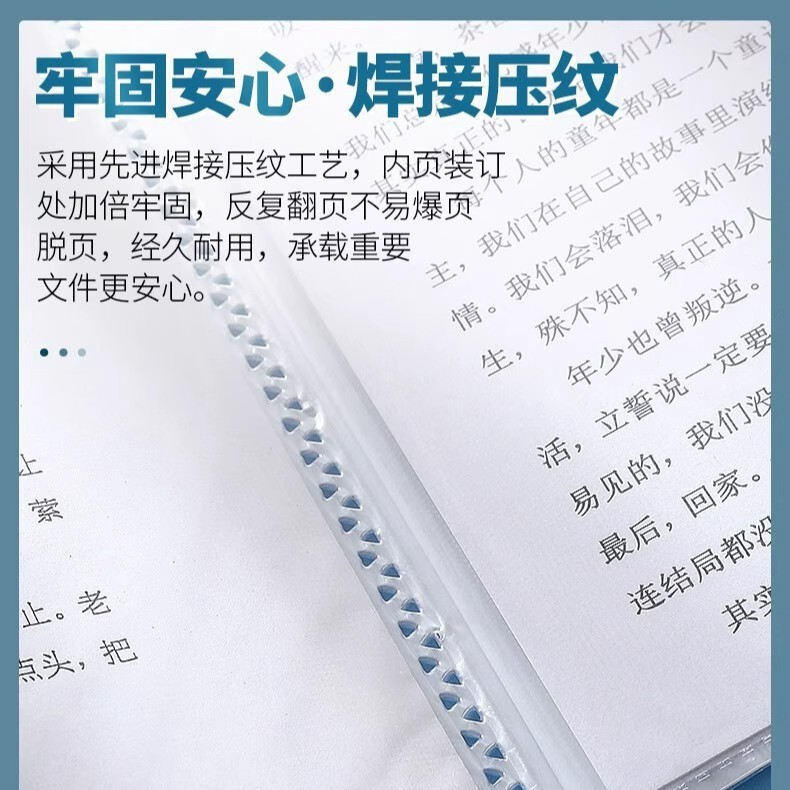 加厚A4文件夹透明插页资料册学生试卷档案奖状乐谱产检收纳整理册|undefined