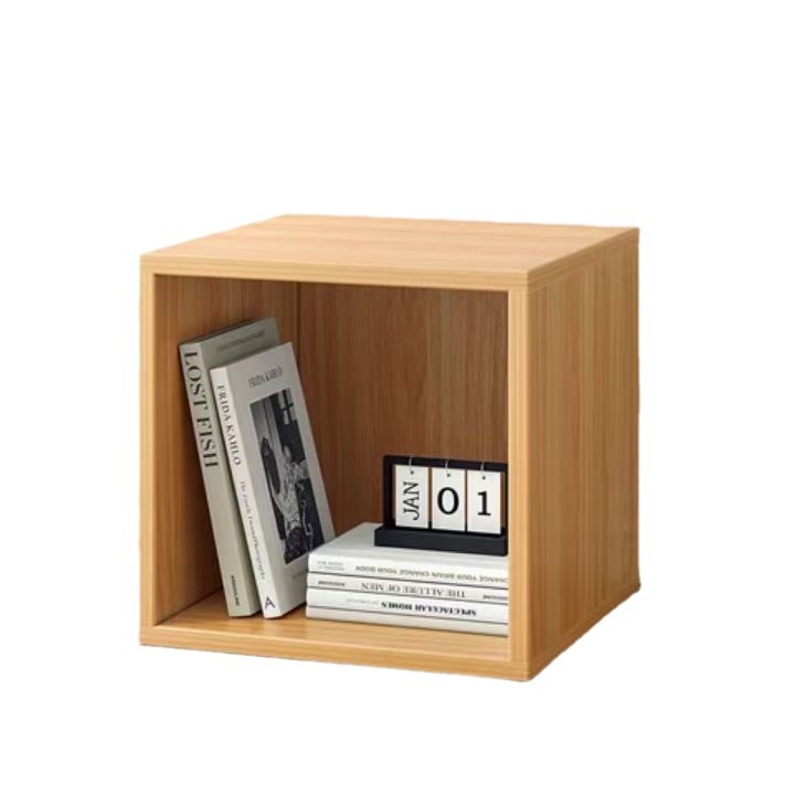 Estante de almacenamiento cuadrado de bambú y madera Estante de exhibición de perfume hecho a mano de mesa de la sala de estar Estante de acabado de madera junto a la cama del dormitorio al por mayor