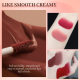 QIBEST matte lip glaze non-stick cup does not fade lasting liquid moisturizing lipstick easy to color lip glaze makeup