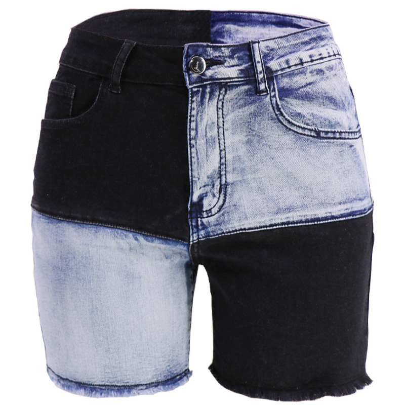2023 Europea y América pantalones cortos de mezclilla transfronterizos de verano de alta calidad de las mujeres vaqueros de cintura alta de las mujeres en los fabricantes al por mayor stock