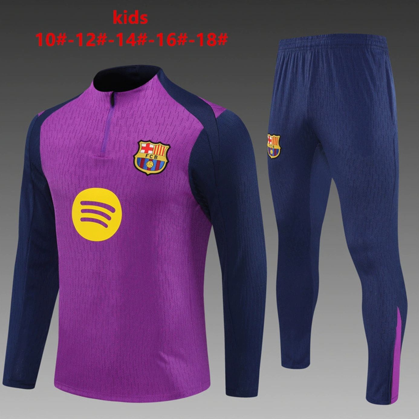 Бразильская тренировочная спортивная экипировка Barcelona Arsenal Tottenham Napoli Feyenoord AC детская с длинным рукавом костюм