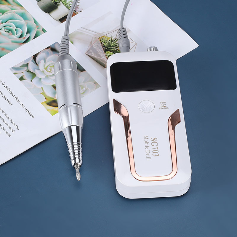 La lijadora de uñas reemplaza el mango de metal 35000RPM rectificador de uñas pulido silencioso y pulido de uñas eléctrico exfoliante