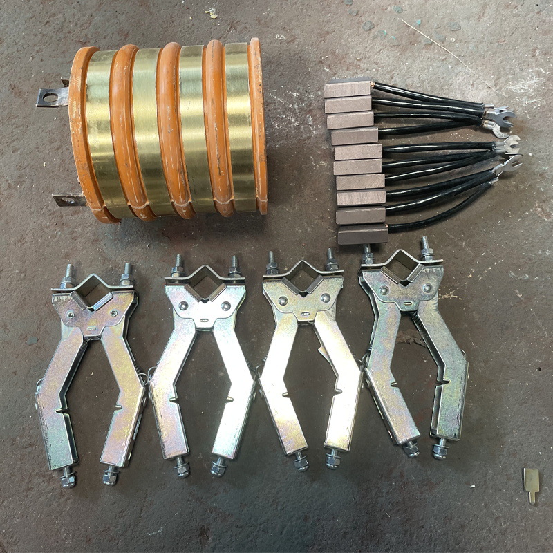 Anillo deslizante conductor de cable de grúa portante 2 fases 3 fases 4 fases cepillo de carbono anillo conductor de cobre fuente directa de fábrica