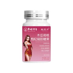 香港の李時珍パパイヤの葛根のクコのゴムのキャンディーの女性の滋補のインスタントソフトキャンディの卸売りは代行します。