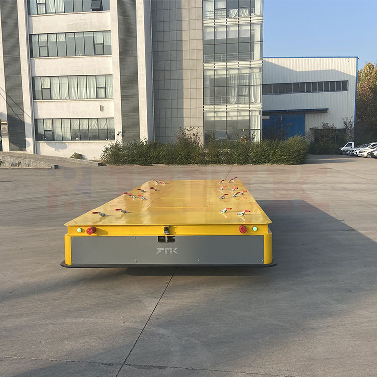 重载可升降无轨电动平车 加装夹紧装置 喷砂喷漆房防爆搬运车