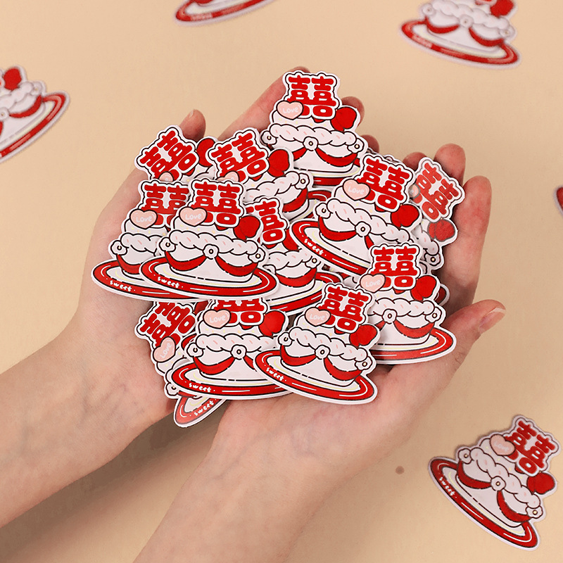 Casamiento creativo decoración de boda mini mano arrojar decoración de la sala de bodas nueva casa bandeja de frutas dibujos animados pequeñas palabras de boda