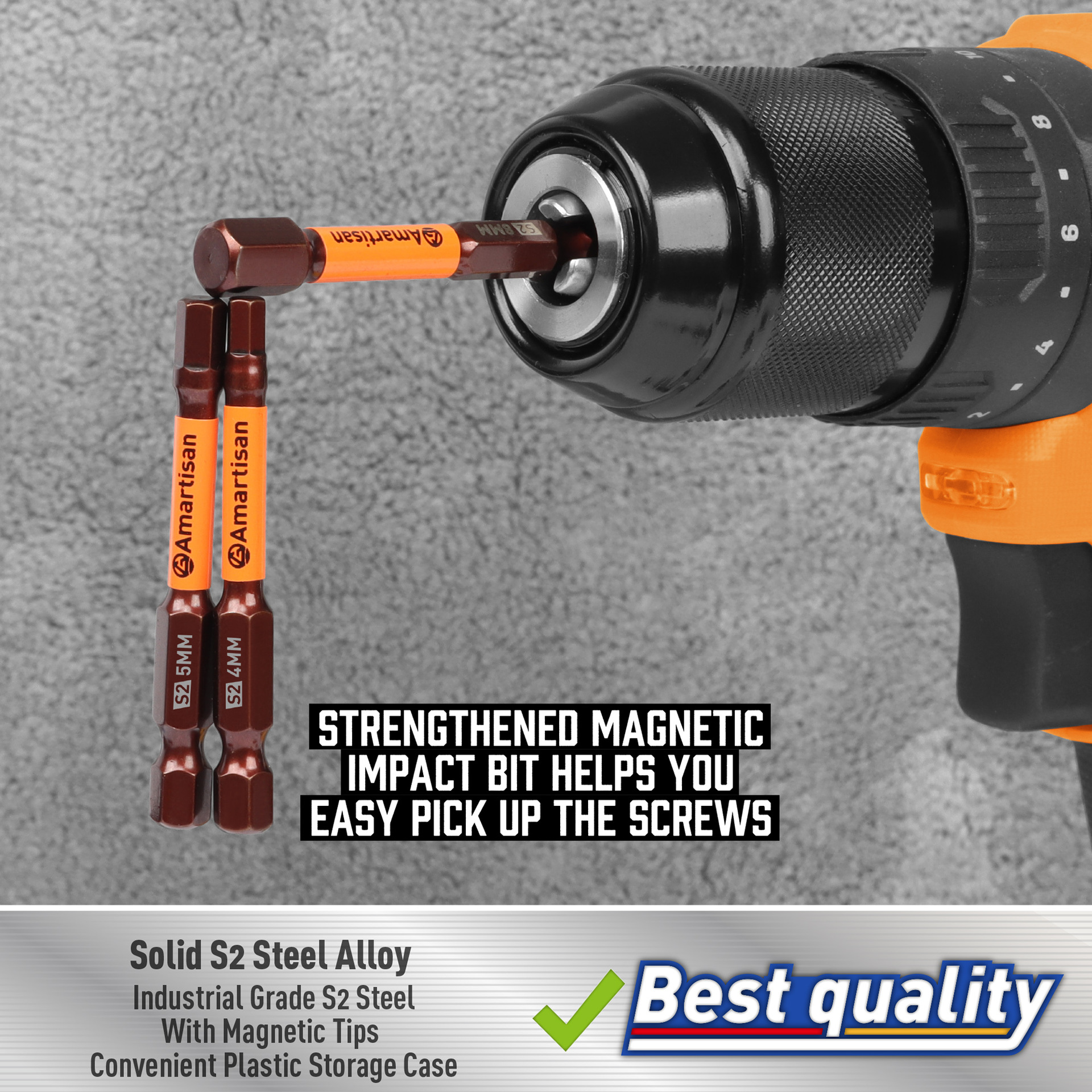 20 piezas conjunto de cabeza hexagonal llave hexagonal hembra conjunto de cabeza de lote rojo métrico y británico S2 acero con caja de plástico